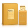 Shaghaf Vanilla Toffee perfume bottle and packaging on a white background